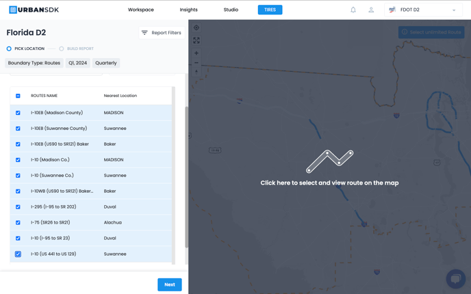 Select Routes